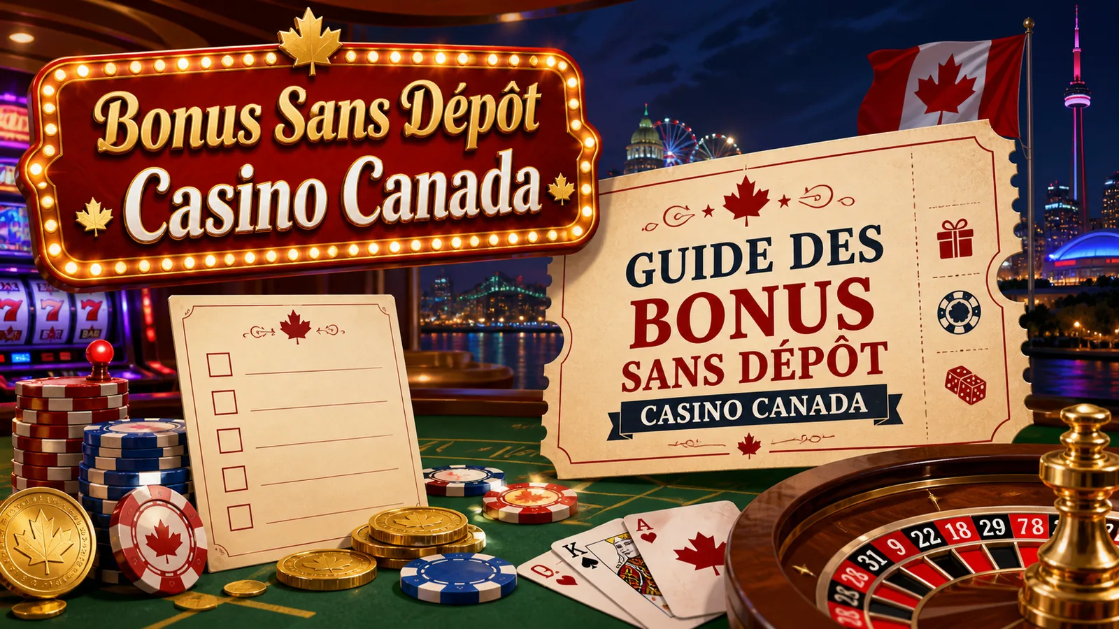 Bonus sans dépôt casino Canada content banner